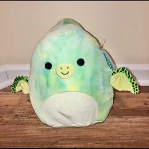 Squishmallow Fletcher Dinosaur Pterodactyl Green Tie‎ Dye 11"